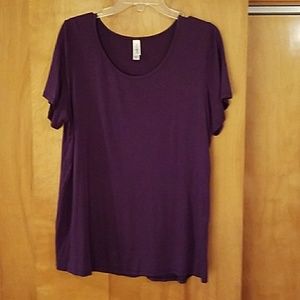 LuLaRoe Classic T Shirt XL  silky, purple